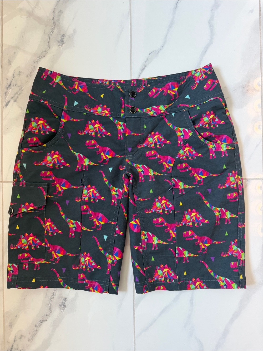 SHREDLY Jonesy MTB Mountain Bike Cycling Athletic Shorts In Dino Women’s Size 4 - Picture 2 of 14